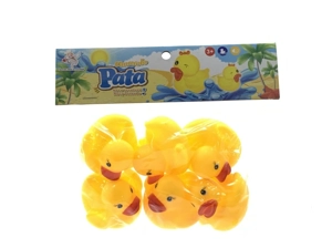 Bath Vinyl Squeeze Squeaky Chubby Duck, 6 PCS