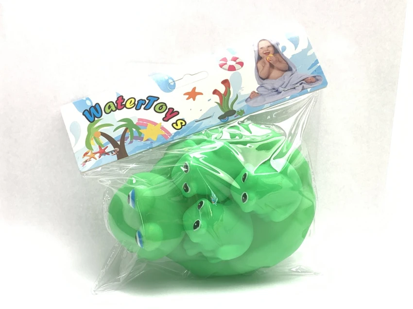 Bath Vinyl Squeeze Squeaky Frog Set