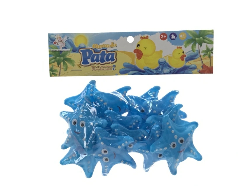 Bath Vinyl Squeeze Squeaky Starfish, 12 PCS
