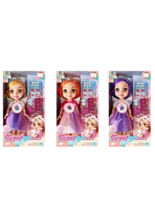 ห้ามละเมิด 14 นิ้ว 5 ข้อ PVC บอดี้ Ba By ตุ๊กตาสาวหวาน 4 มิติ แก้วจําลองลูกตา มีดนตรี เล็บ อุปกรณ์ปีกมงกุฎ (3 ชนิดผสม)