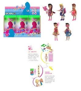 Boneka garam mandi padat 5 inci. Boneka garam mandi padat 5 inci. Boneka garam mandi padat 5 inci. Dengan pakaian plastik dengan 5 aksesori tema yang berbeda dengan 4 6PCS campuran