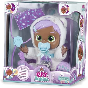 Doctor Cat 6th Generation 14-inch Solid Body Crying Doll, Colorful Gradient Light, 4-Tone Music, Tears Shedding Function, with Water-Absorbing Bottle, Pacifier, Stethoscope, Syringe and Thermometer, 6 Styles Girls' Crying Doll Mixed Pack