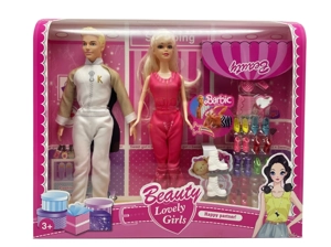 2023 Versi filem hidup 11.5 inci badan pepejal BarBie bintang lelaki Barbie dan wanita Barbie tali 12 keping set Barbie tali plastik plastik skat