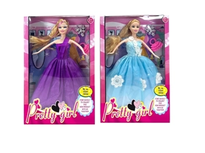 2023 Live-action Movie Version 11.5-inch solid body flexible hand high-grade evening gown Barbie doll with necklace and handbag, 2 styles mixed pack.