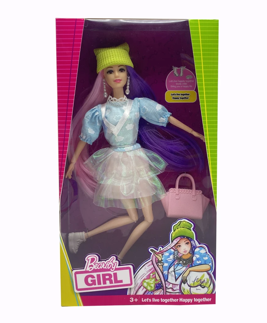 High-end Mattel 11,5 inci 12 sendi padat ungu bermimpi menunjukkan bintang Barbie ikat pinggang. Anting-anting, tas tangan. [Tangan dan kaki adalah kaki besar dan tangan besar bukan tubuh biasa] [Tangan dan kaki besar bukan tubuh biasa]