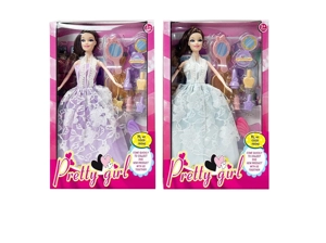 2023 Live-action Movie Version 11.5-inch solid body flexible hand high-grade wedding dress Barbie doll with full makeup blister pack, 2 styles mixed pack.