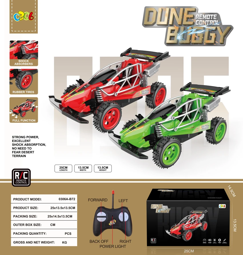 4-channel Remote Control Beach Racing Car