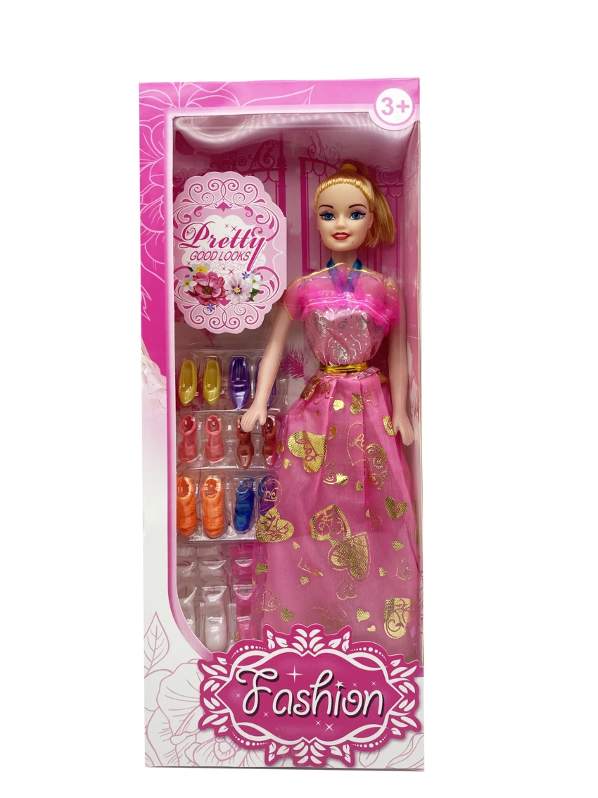 11.5-inch hollow body movable hand Barbie with shoe blister accessories