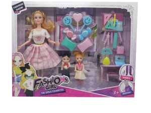 High-grade 11.5-inch 9-joint solid body fashion Barbie with lollipop blisters, blackboard blister accessories, boy and girl doll parts