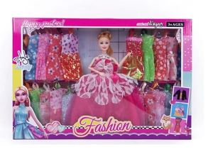 High-grade 11.5-inch 9-joint solid body grand wedding Barbie with hanging dresses