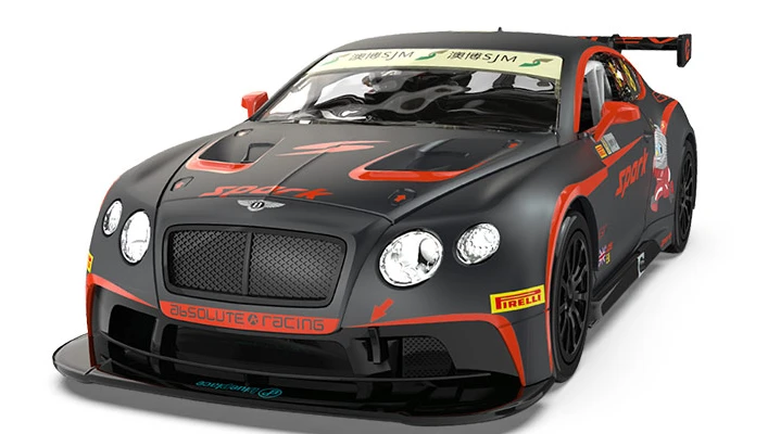 1:24 Bentley GT3 Aubo Alloy Car - Front Wheel With Light & Sound