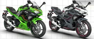 1:12 Kawasaki Ninja 400 Motorcycle - Without Light & Sound