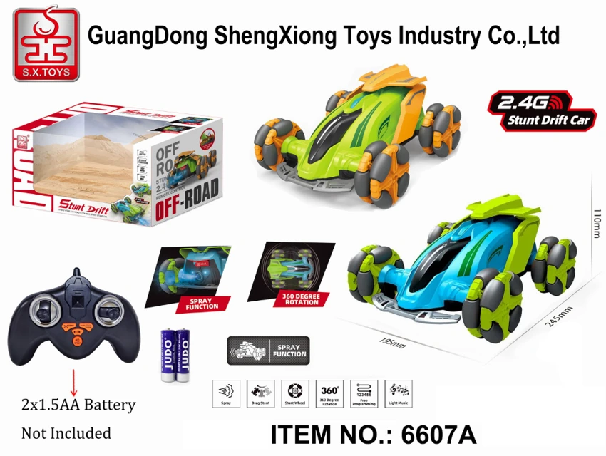 2.4G 1:16 Stunt Drift Remote Control Spray Car