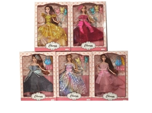 11.5-inch 9-joint solid body fashion wedding Barbie mixed 5 styles with balloon blisters and handbag blister parts