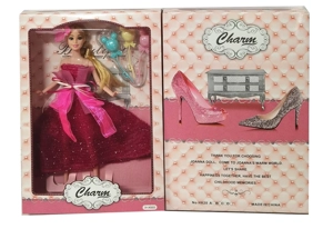 High-grade 11.5-inch 9-joint solid body fashion wedding Barbie with balloon blister accessories