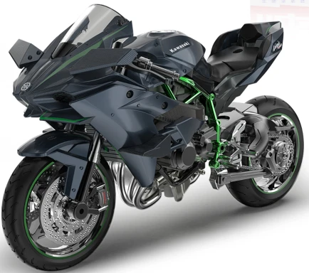 1:12 Kawasaki H2R Motorcycle Without Light & Sound