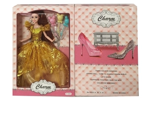 High-grade 11.5-inch 9-joint solid body fashion wedding Barbie with balloon blister accessories