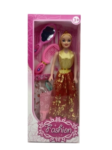 11.5-inch hollow body movable hand Barbie with comb and mirror