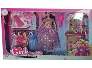 High-grade 11.5-inch movable hand solid body grand wedding Barbie with cabinet blister accessories and comb parts
