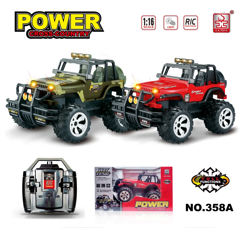 Simulated 1:14 Off-Road Jeep Remote Control Car