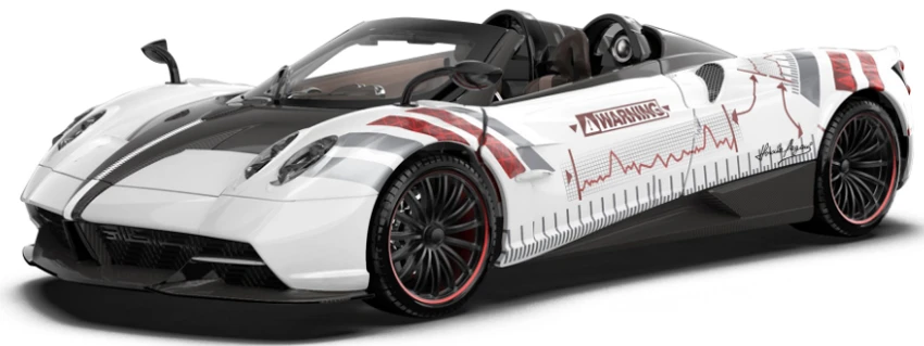 1:24 Pagani Huayra Need For Speed (Quantum Oscilloscope)