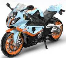 1:12 BMW S1000RR Motorcycle - Without Light & Sound / Gulf Style