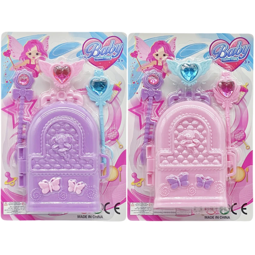 High-grade PVC solid ornaments + large trolley case, random color