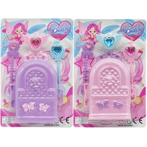 High-grade PVC solid ornaments + large trolley case, random color