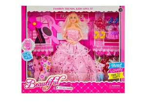 High-grade 11.5-inch 9-joint solid body grand wedding Barbie with combs, mirrors, handbag blister parts and windmill accessories