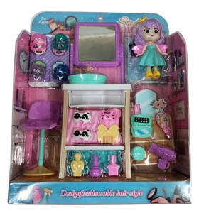 Mattel themed square mirror dressing table