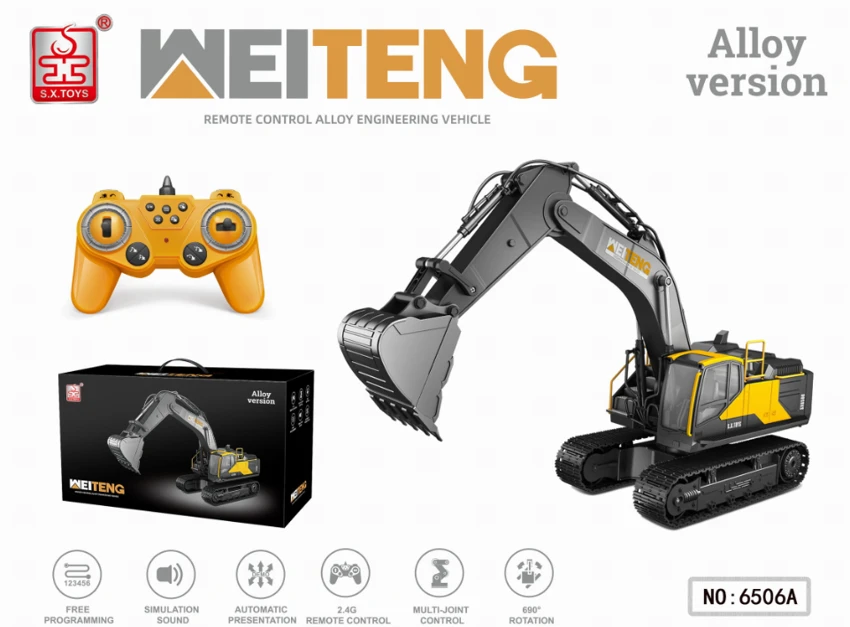 1:24 17-Channel Alloy Excavator