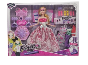 High-grade 11.5-inch 9-joint solid body grand wedding Barbie with large comb, earring blisters, shoe blister accessories and hanging dresses
