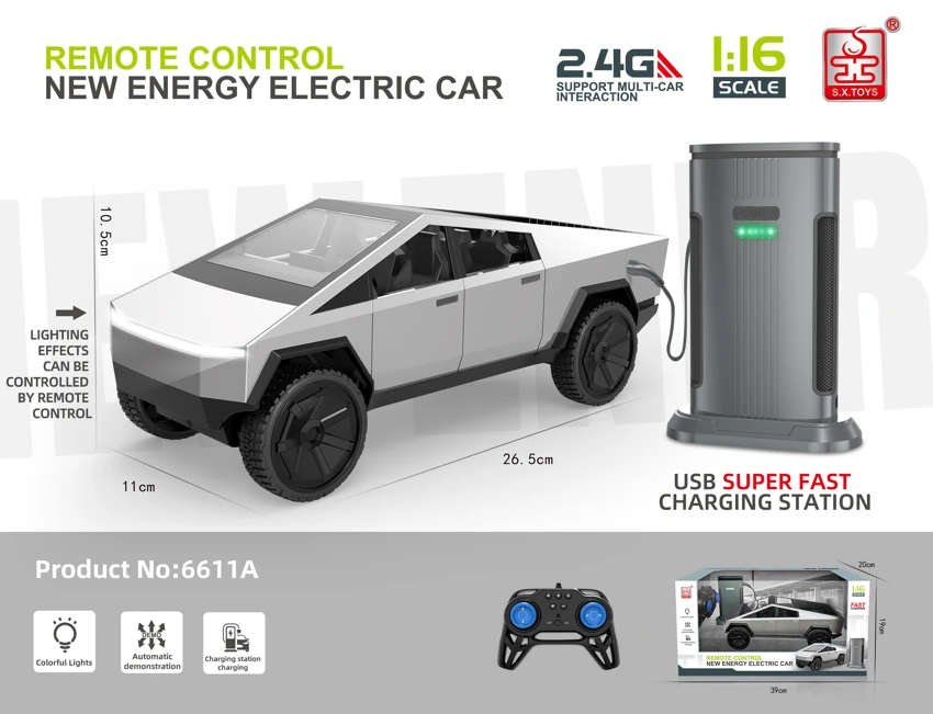 2.4G Remote Control New Energy Electric Car