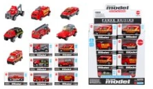Gliding Alloy Fire Truck 24PCS
