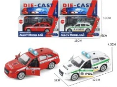 1:43 Light & Sound Alloy Pull-back Audi Police Car (Unauthorized)