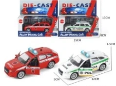 1:43 Light & Sound Alloy Pull-back Audi Police Car (Unauthorized)