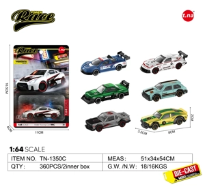 1:64 Skuter aloi klasik 6 campuran