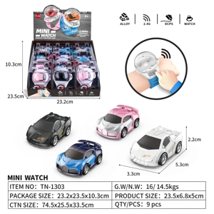 1:56 2-channel 2.4G Remote Control Alloy Racing Watch 9PCS