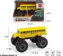 Alloy Pull-back High-roof American School Bus