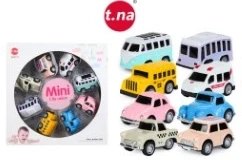 Q-version Mini City Alliance Alloy Pull-back Car 8PCS