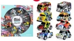 Q-version Graffiti Mini City Alliance Alloy Pull-back Car 8PCS