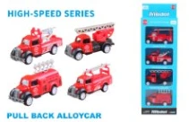 Alloy Pull-back Fire Truck