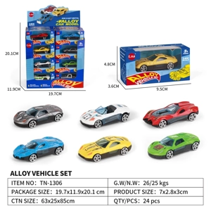 1:64 Skuter aloi klasik 24PCS