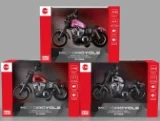 Alloy Pull-back Harley Motorcycle with Light & Sound 3-color Mixed