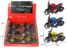 Alloy Pull-back Augusta Motorcycle with Light & Sound 3-color Mixed
