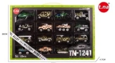 Simulation Alloy Gliding Military Car 15PCS