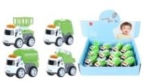 Q-version Alloy Sanitation Inertia Car 12PCS