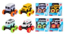 Q-version Alloy Off-road Inertia Mini School Bus