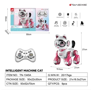 Intelligent Voice Remote Control Doraemon with Gesture & Touch Induction Pink