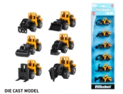 6PCS Alloy Gliding Engineering Car